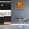 Burning Flame Light Sign: pre-designed LED neon art from Custom Neon®