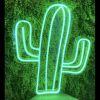 Cool cactus neon light in 8mm green LED neon flex - photo CustomNeon.com.au