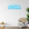 Chill Light-Up Sign pre-designed light-up wall art from Custom Neon®