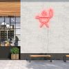Faux Neon BBQ Grill Sign: pre-designed LED neon art from Custom Neon®