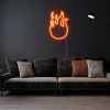 Burning Flame Light Sign: pre-designed LED neon art from Custom Neon®