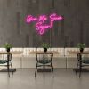 Give Me Some Sugar lighted wall art in pink on a cafe wall - from Custom Neon®