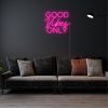 Good Vibes Only pink neon flex wall sign - from Custom Neon