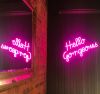 Hello Gorgeous Neon Sign / Trendy LED Wall Art for home decor - photo from Custom Neon (formerly Neon Collective)
