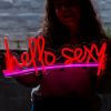 Hello Sexy red and pink Custom Neon® sign