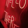 Close up of the Hello There / Hell Here 2in1 neon flex wall art in red made by @customneon for @lunapalmphoto