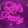 Life's Peachy pink CUSTOM NEON® light sign