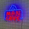 Man Cave Light Up Sign in Blue and Red by CUSTOM NEON®