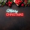 Merry Christmas Red & White LED Neon Sign by CUSTOM NEON®