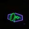 LED neon sign in green and purple - made by Custom Neon®