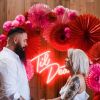 Til Death white neon flex sign as a focal point during a wedding ceremony - from Custom Neon