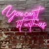You Can't Sit with Us pop culture faux neon sign from Custom Neon