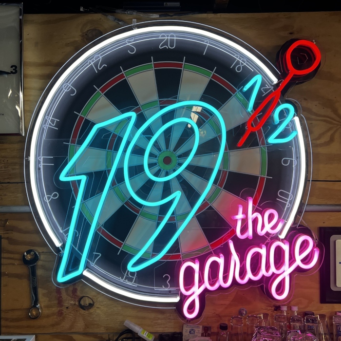 Garage LED neon wall art by Custom Neon® @thegarage1912
