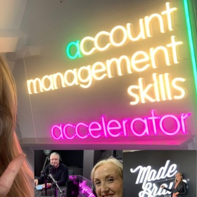 Business logo wall sign made by Custom Neon® @accountmanagementskillsaccelerator