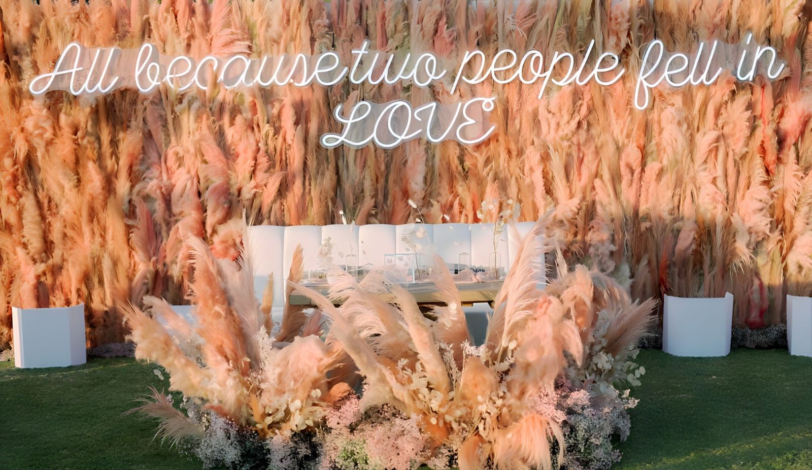 Giant LED neon outdoor wedding sign by @customneon for @IHeartMYGroom_KJ_SP