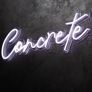 Custom Neon® white LED sign on clear acrylic cut to letter @arkadebarbers