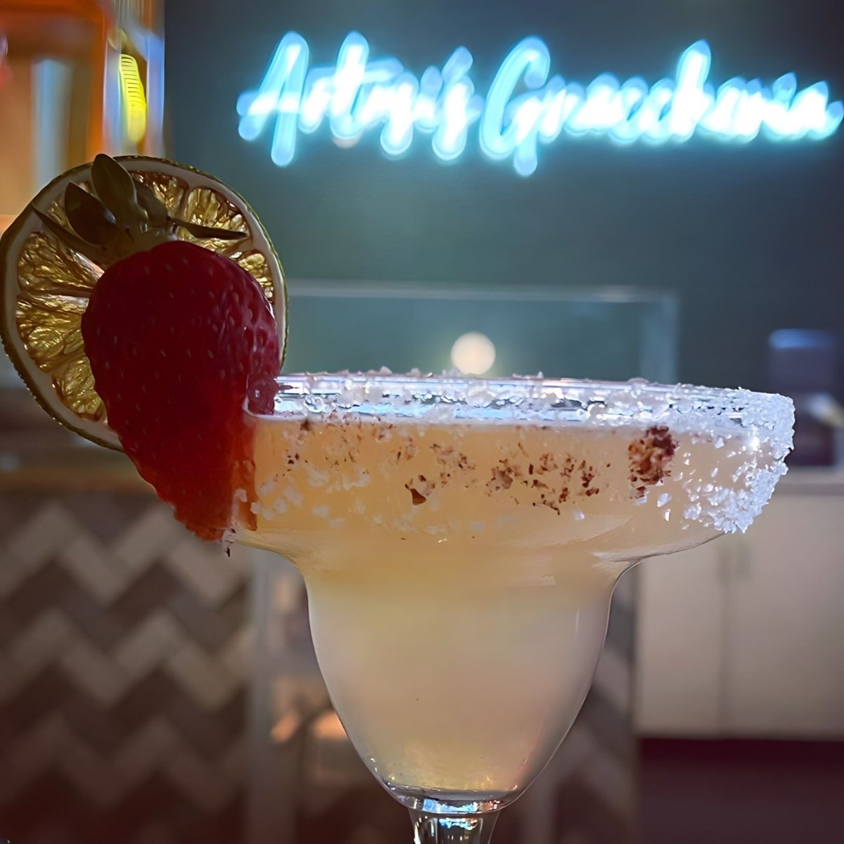 Custom Neon® white Italian restaurant name sign @helloartusi_gnoccheria