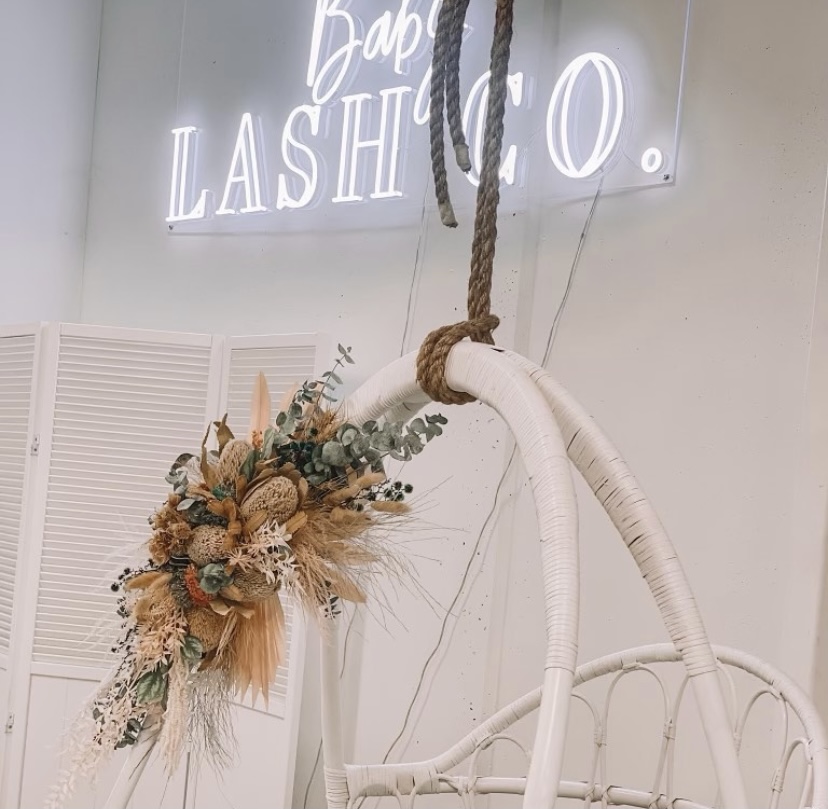 Salon sign by Custom Neon® for @babylashco_