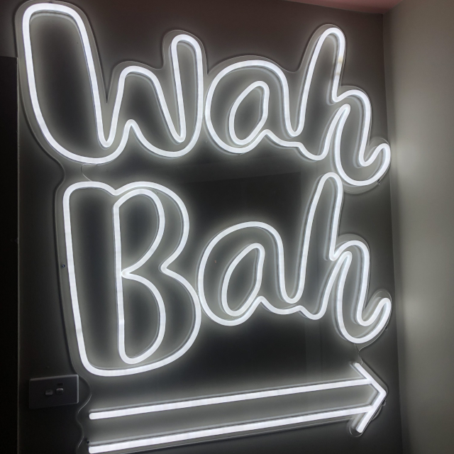 Custom Neon® customised arrow sign @wahwahgee