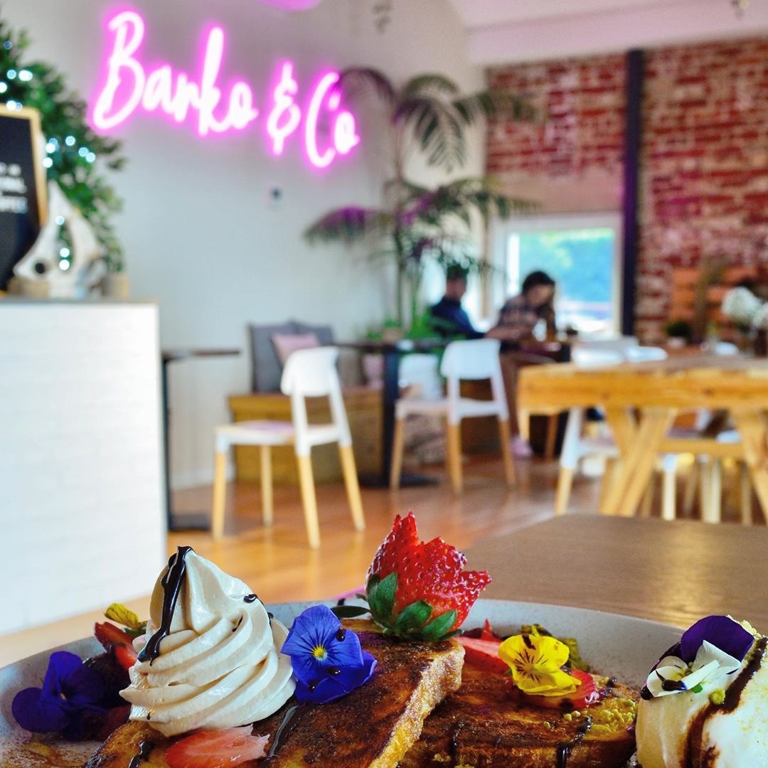 Pink cafe sign by Custom Neon® for @barkoandco