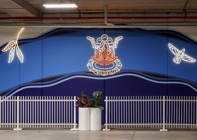 Coffee, never miss a shot Custom Neon® sign for tennis.com.au @australianopen