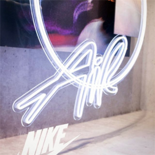 Nike Air shopfront light sign on Pitt St made by Custom Neon®
