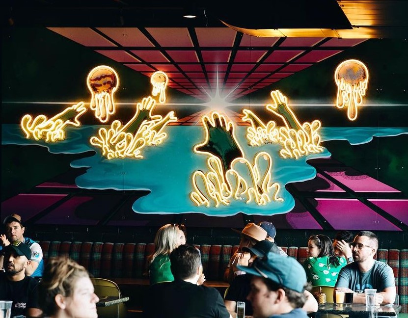 Custom Neon® UV Print neon flex art @burialbeer