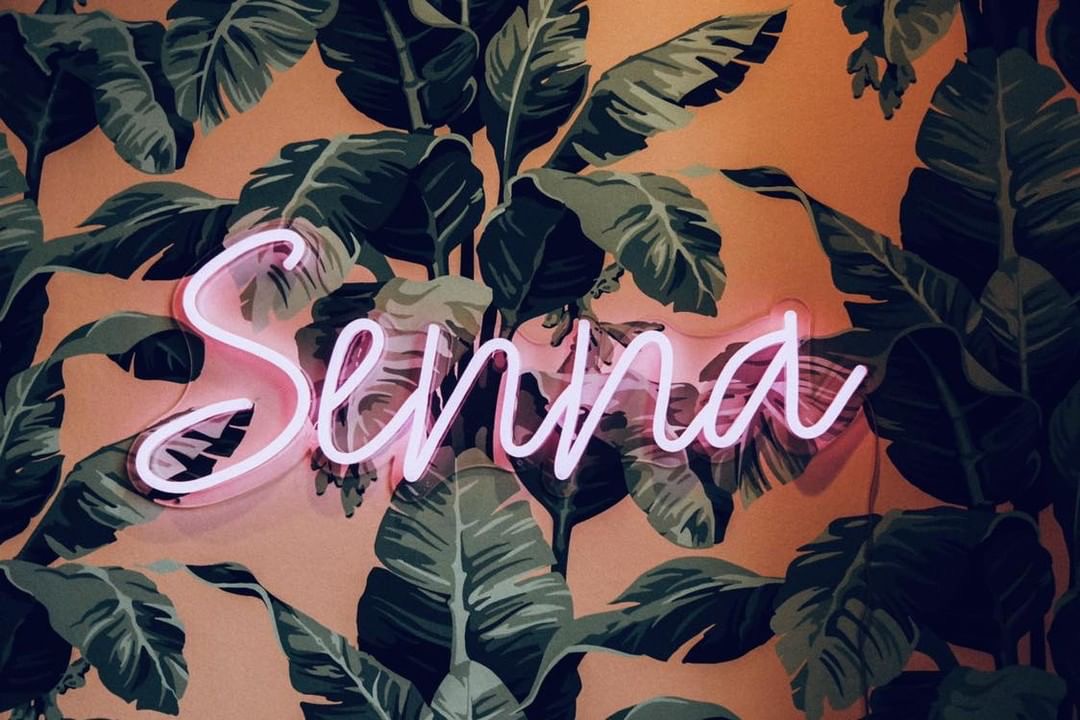 Custom Neon® soft pink name sign @chantellepaige