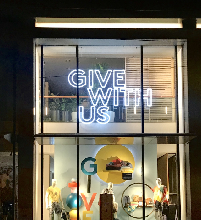 Custom Neon&reg; Christmas sale sign for Country Road retail stores