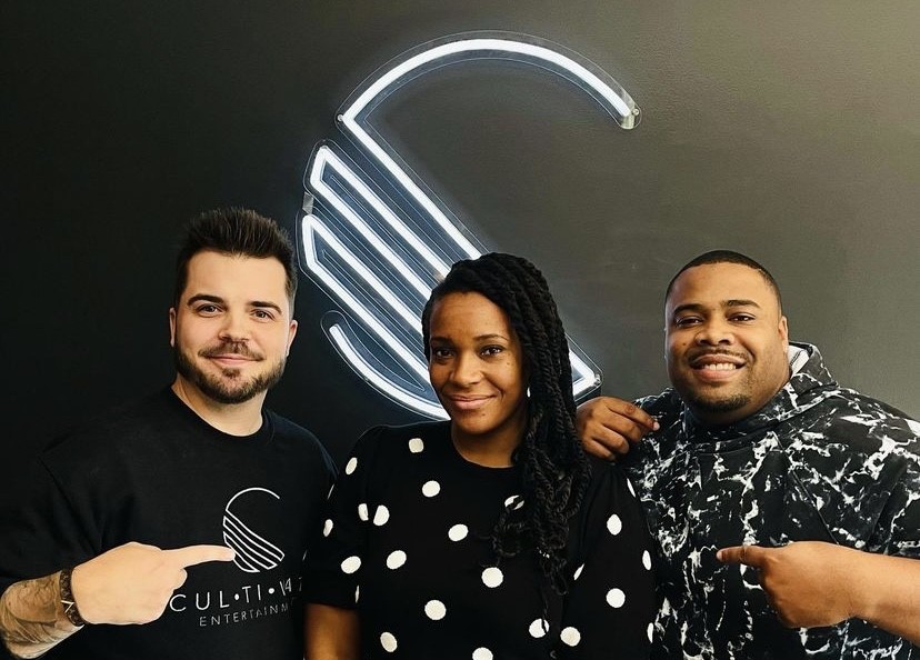 White logo made by Custom Neon® for @cultivateentertainment