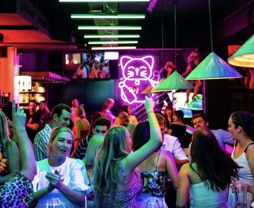 Custom Neon® animated artwork for @linglingsbne nightclub