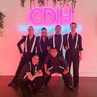 Pink & blue dance school logo @canondancehouse by Custom Neon®