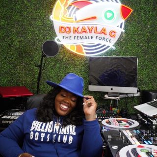 UV printed personal logo sign @djkaylag made by Custom Neon® 