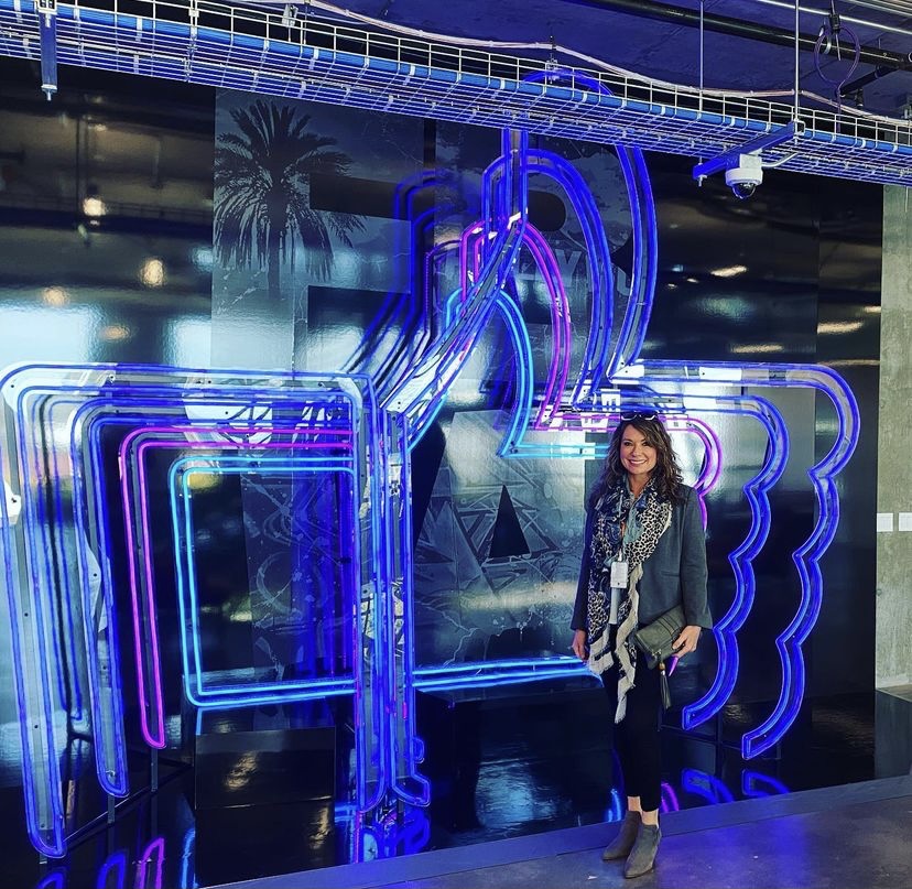 RGB LED Flex Facebook Like selfi sign made by Custom Neon&reg; for @facebook 12777 W Jefferson Blvd, LA