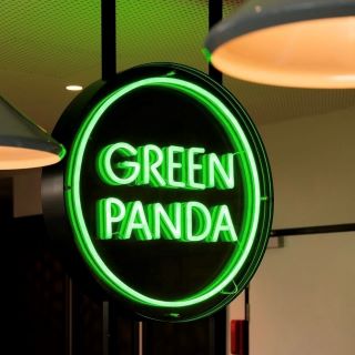 Sushi restaurant logo sign @greenpandasushi made by Custom Neon®