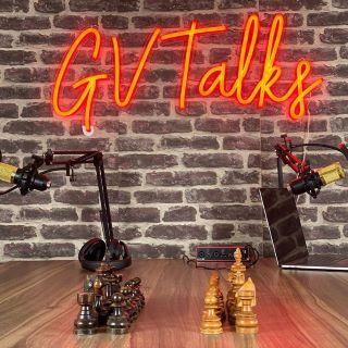 Podcast light sign @gv_talks made by Custom Neon® 