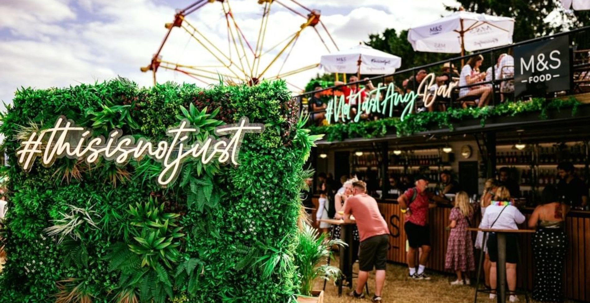 Custom Neon® branded hashtag signs for @marksandspencer @stagestruckevents @thebigfeastival