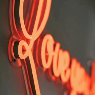 Love You Long Time red neon wall sign by Custom Neon®