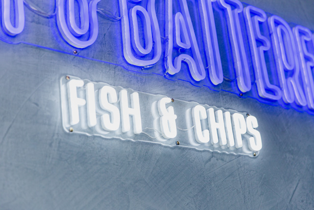 Colour changing animated Custom Neon&reg; sign for saltandbattered.com.au