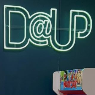 Mint green Naked Neon™ arcade sign by Custom Neon® @brianceasar