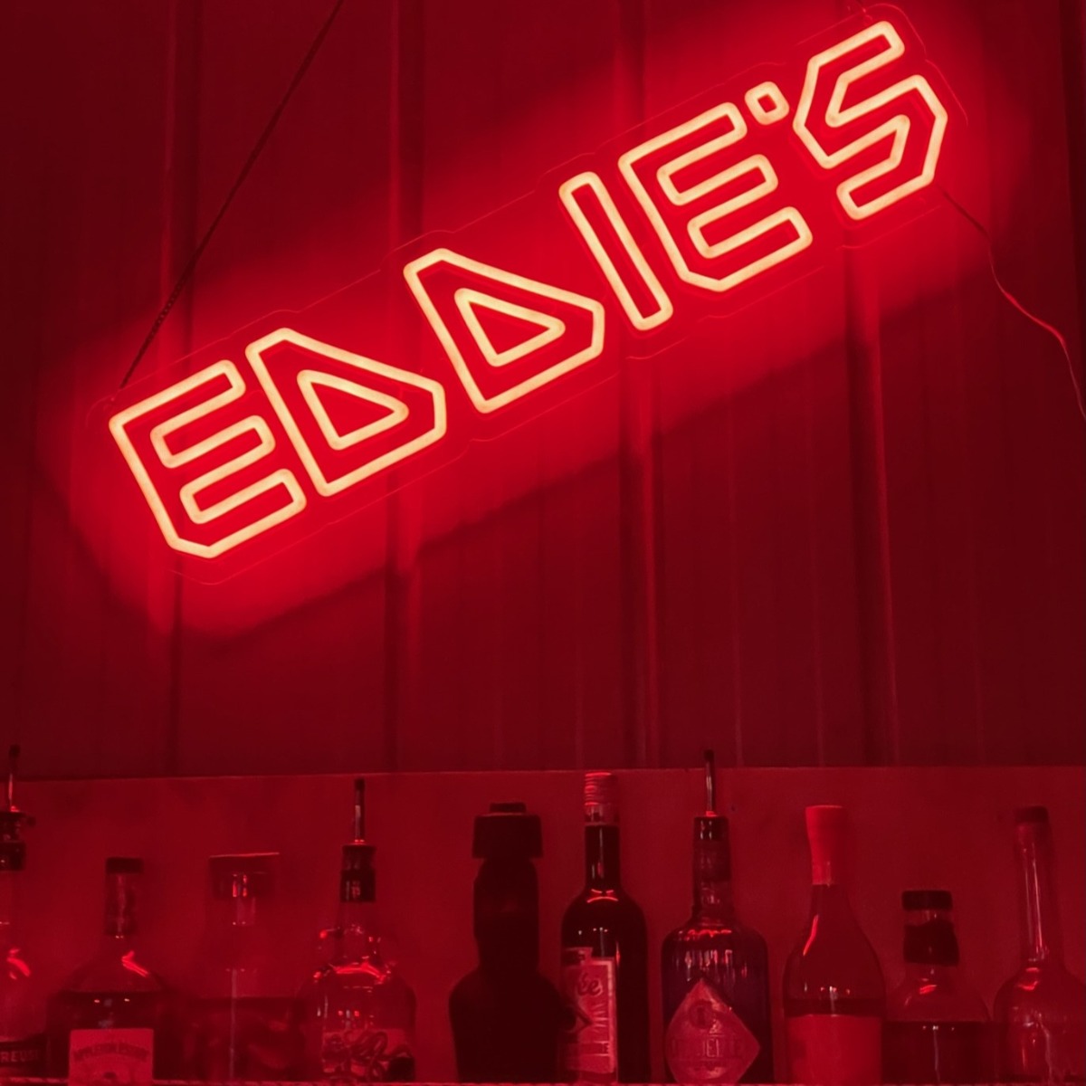 Red personalized Custom Neon® bar sign