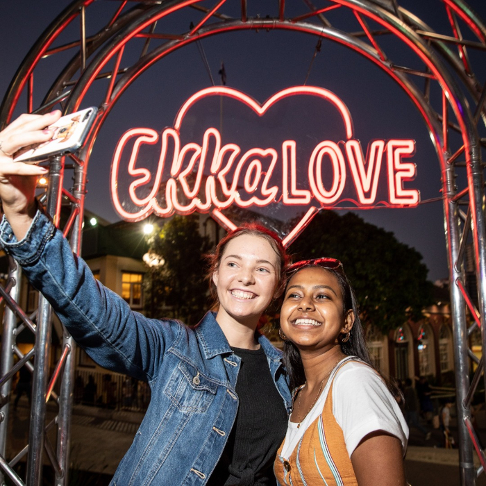 Red Custom Neon® sign for Brisbane event @brisbaneshowgrounds