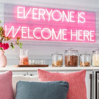 Everyone is Welcome Here Custom Neon® sign @bpatrickflynn