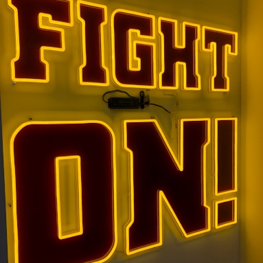 Fight On! large motivational sign by Custom Neon®