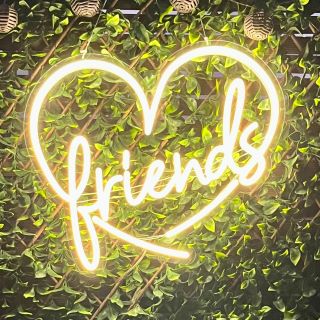 Custom Neon® outdoor Friends heart sign