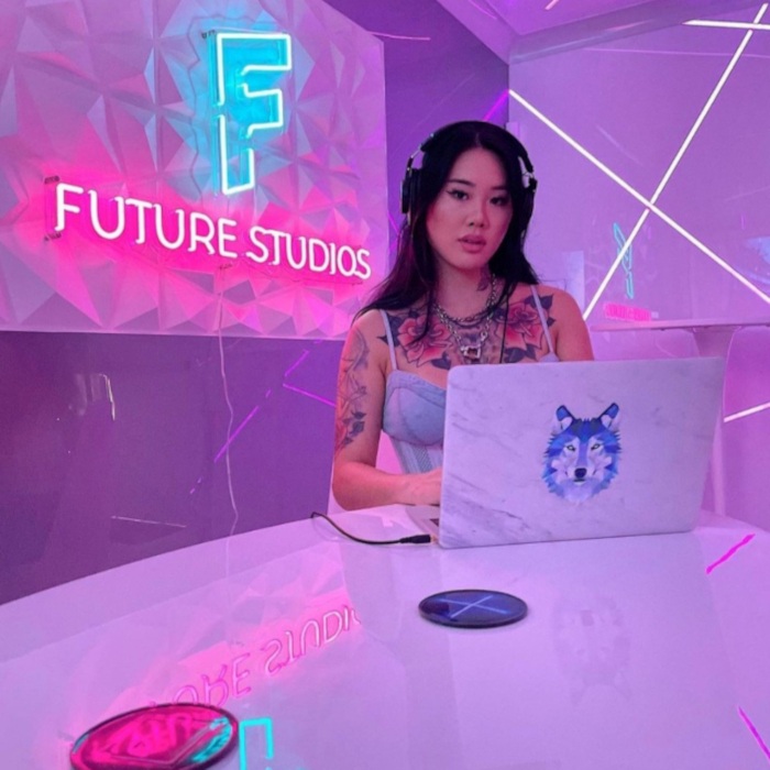 CUSTOM NEON® recording studio logo @futurestudiosoc @sheiskindred