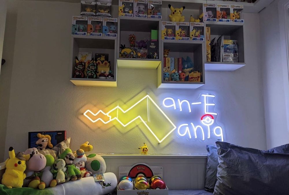 Custom Neon® gamertag sign for games room @manemania_