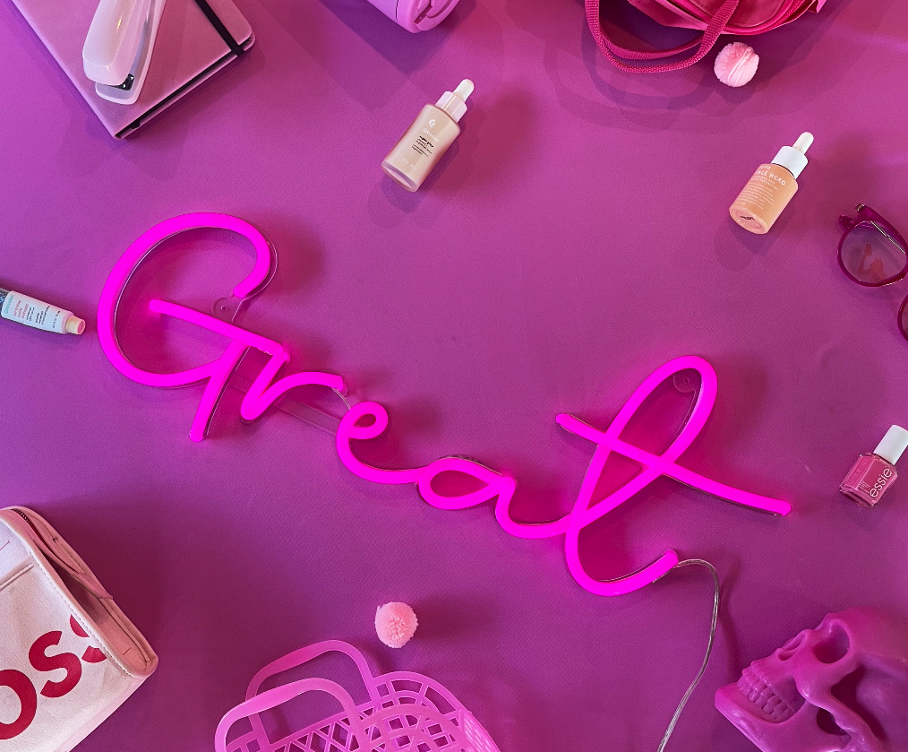 Great in pink - a Naked Neon™ sign from Custom Neon®