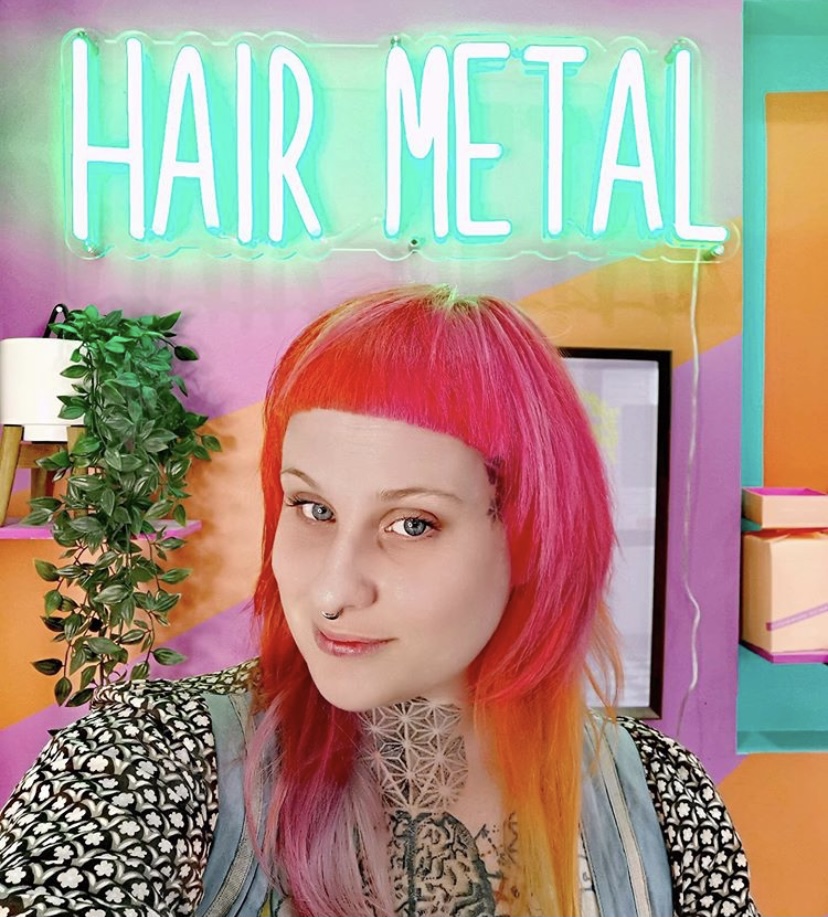 Hair Metal green LED neon sign @hairmetalwoopi by Custom Neon®