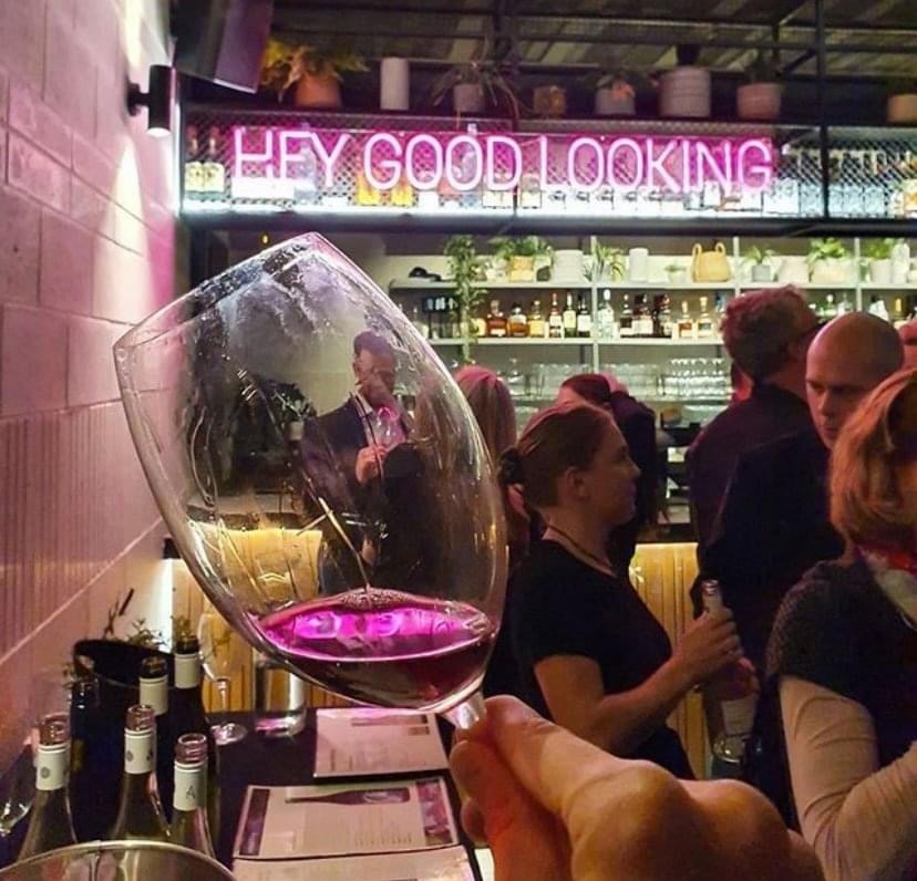 Hey Good Looking pub sign by Custom Neon® for @theoldsynagoguefremantle